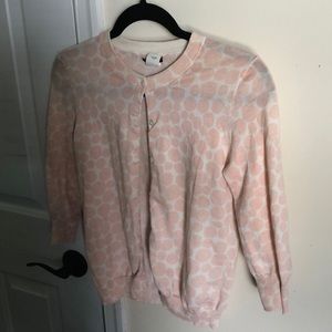 J Crew cotton 3/4 sleeve cardigan sweater